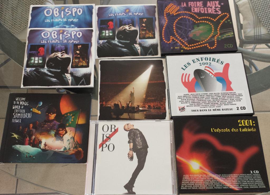 CD  - Pascal Obispo -  les Enfoirés et Singles, Enlèvement, Comme neuf