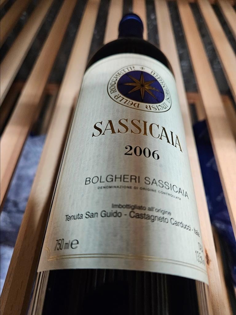 Vins Sassicaia Bolgheri 2006 12 bouteilles, Enlèvement ou Envoi, Pleine, Comme neuf, Vin rouge