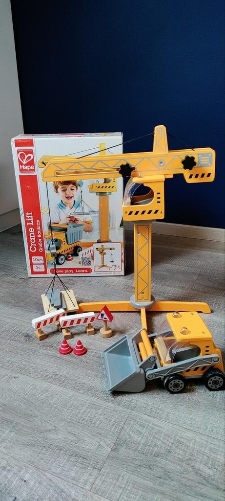 hape bouwkraan, Ophalen, Gebruikt