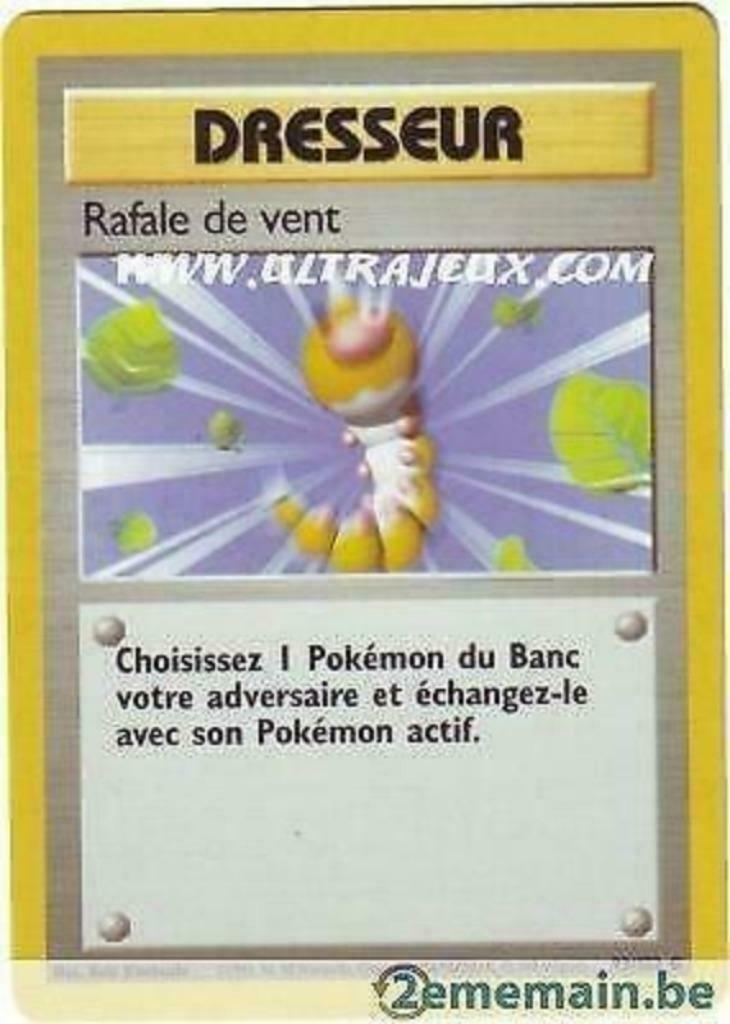 Carte - Dresseur - Rafale de vent - Set De Base, Enlèvement ou Envoi, Utilisé, Cartes en vrac