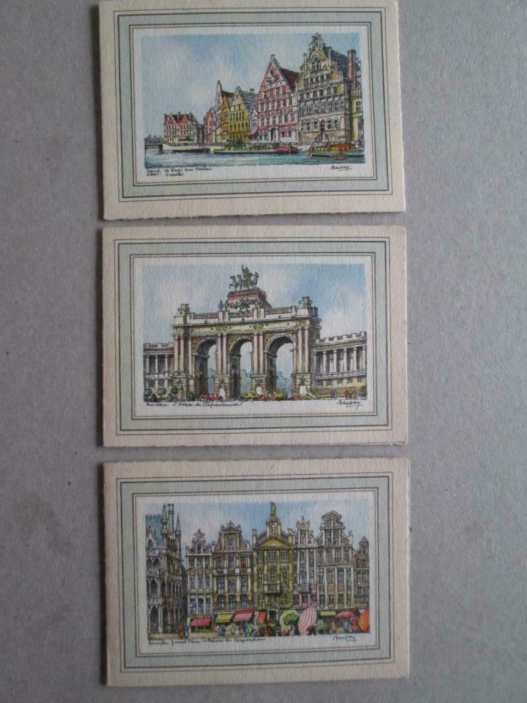 3 oude nieuwjaarskaartjes (klein formaat), Envoi