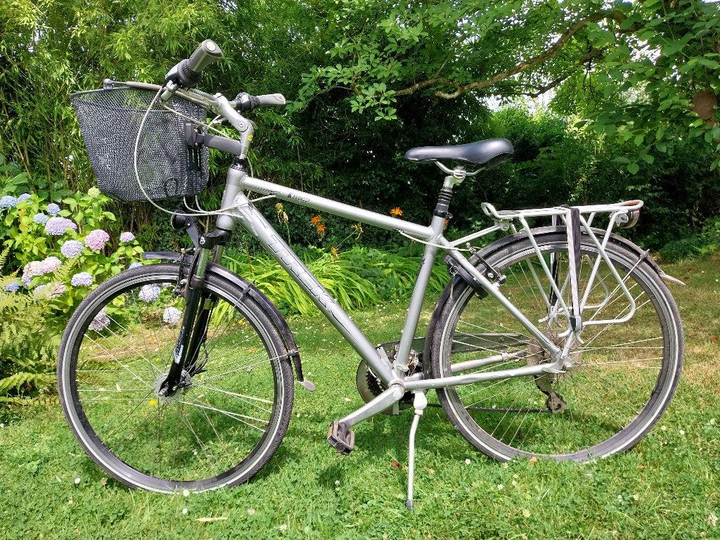 Vélo Homme Trek T80 Navigator 21 vitesses gris T54, Fietsen en Brommers, Gebruikt, Velgrem, Versnellingen, 53 tot 57 cm