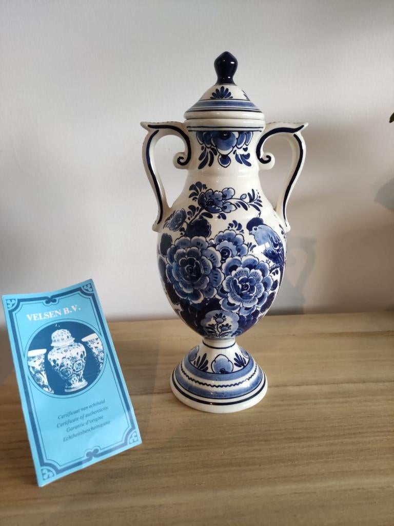 Delft blauwe siervaas, Ophalen of Verzenden