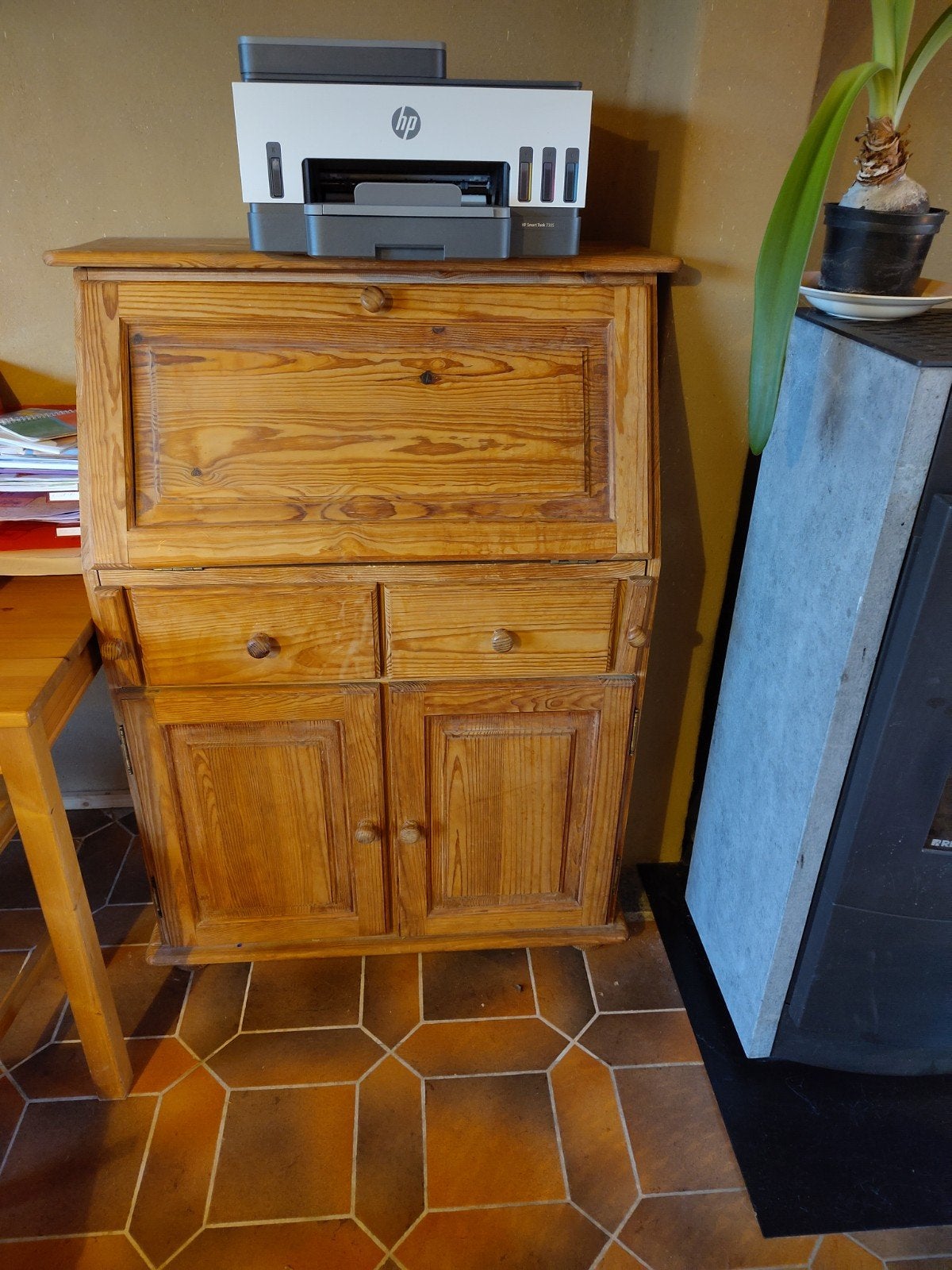 secretaire grenen, Huis en Inrichting, Ophalen, Gebruikt