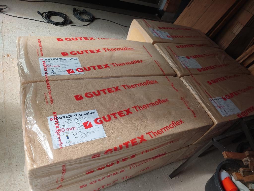 Gutex thermoflex 200 houtwol isolatie, Doe-het-zelf en Bouw, Overige materialen, 12 cm of meer, Nieuw, 15 m² of meer