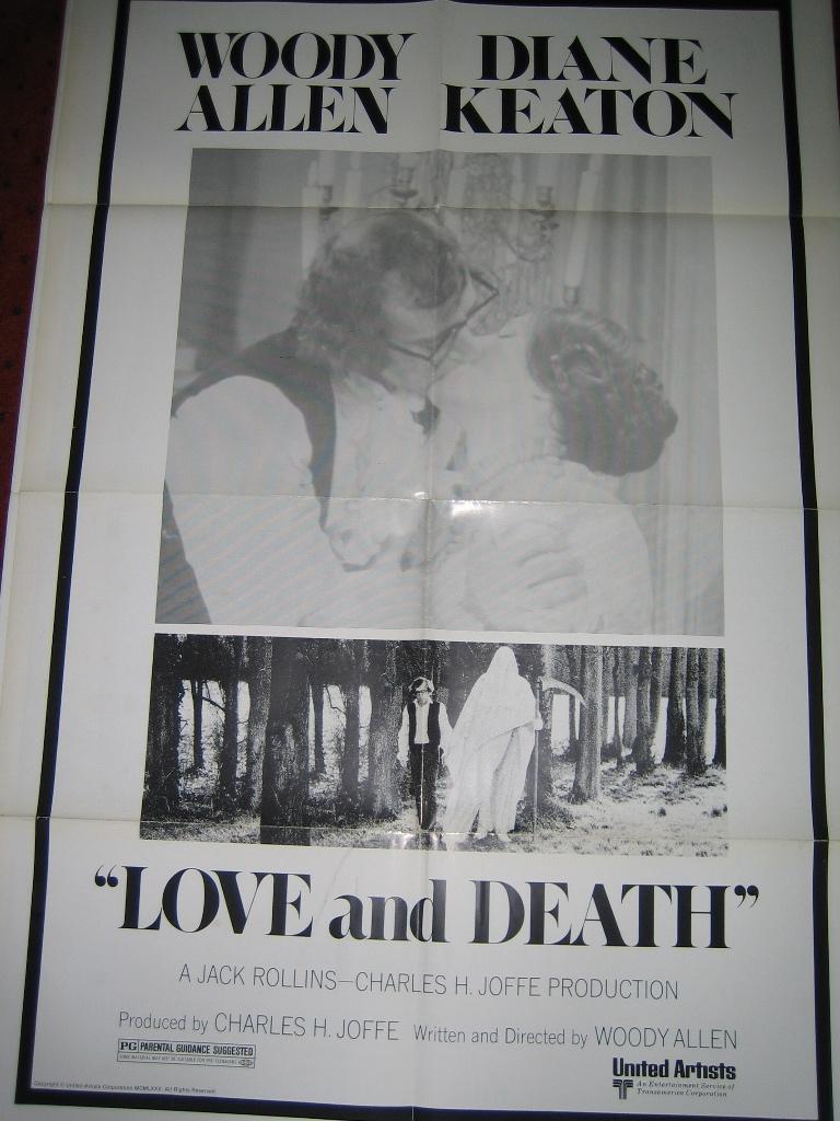 Diane Keaton filmposter 'Love and Death', Ophalen of Verzenden, Zo goed als nieuw, Film, Poster