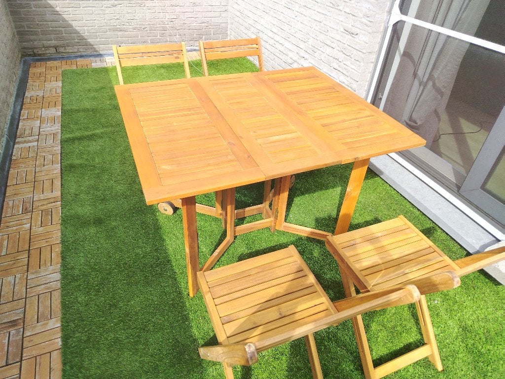 Hele mooie Vietnamese tuinset, Tuin en Terras, Ophalen, Zo goed als nieuw, Tuinset