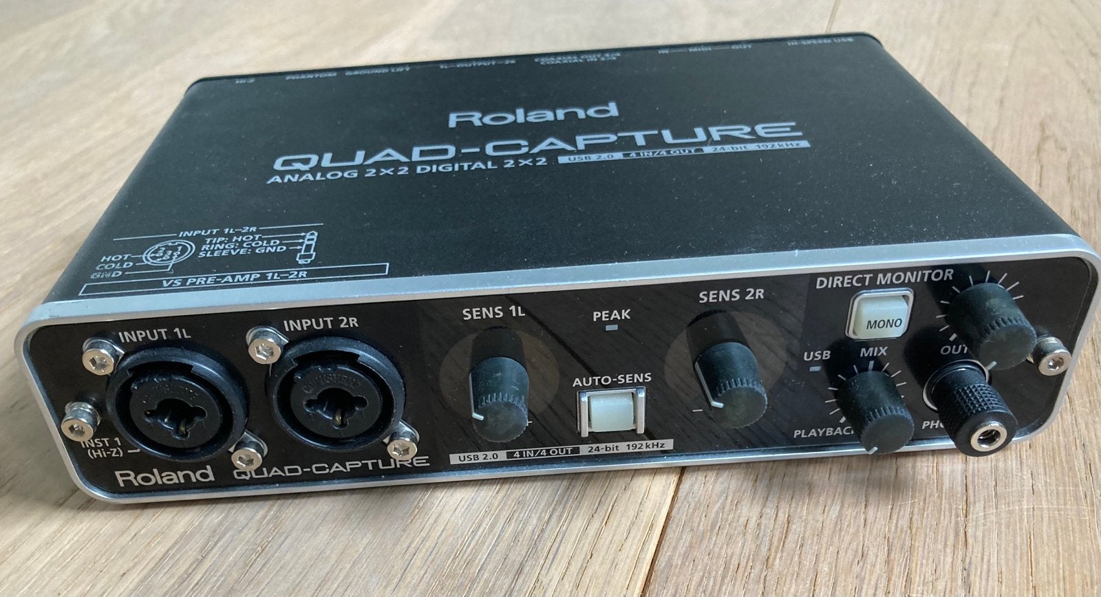 Roland quad capture audio interface, Computers en Software, Ophalen of Verzenden, Gebruikt