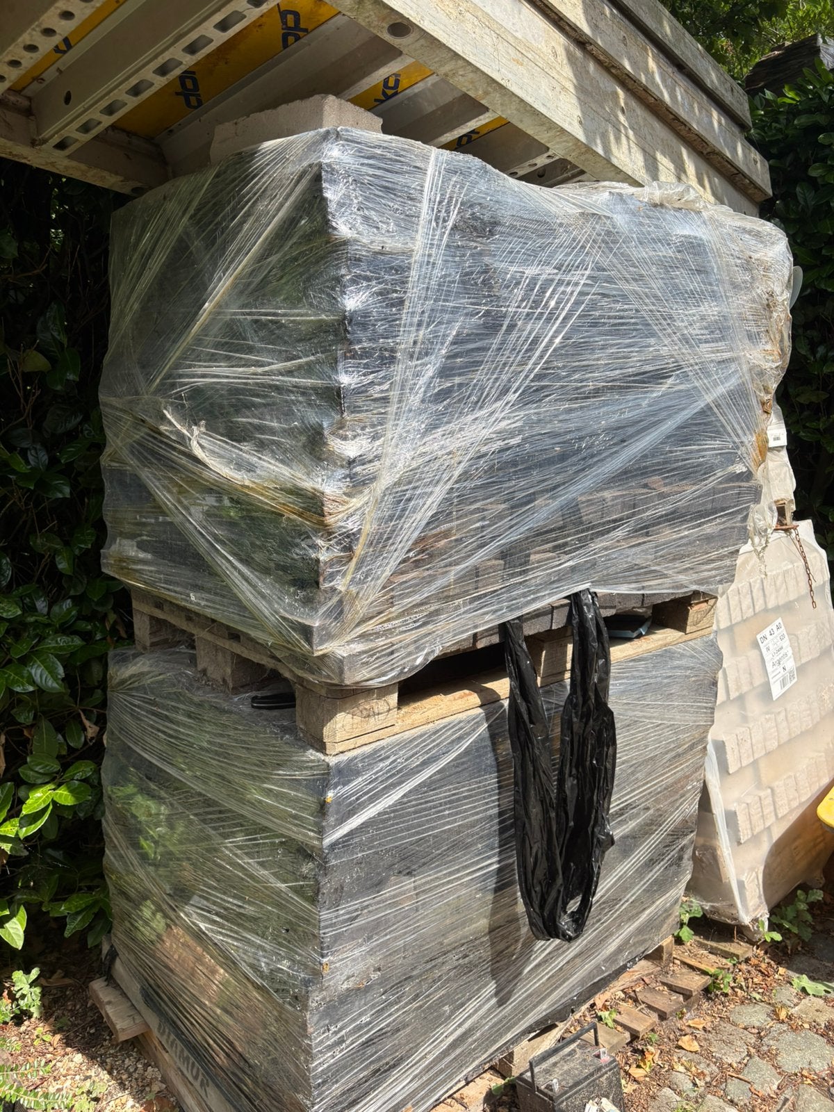 Zwarte gevelsteen (2pallets), Enlèvement, Comme neuf, Briques