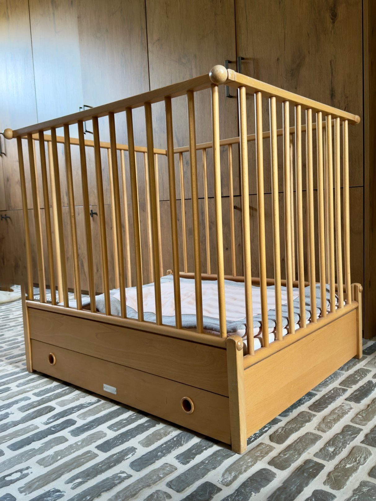 Babybox met schuif, Kinderen en Baby's, Babyparken, Ophalen, Gebruikt, Rechthoekig, Lade