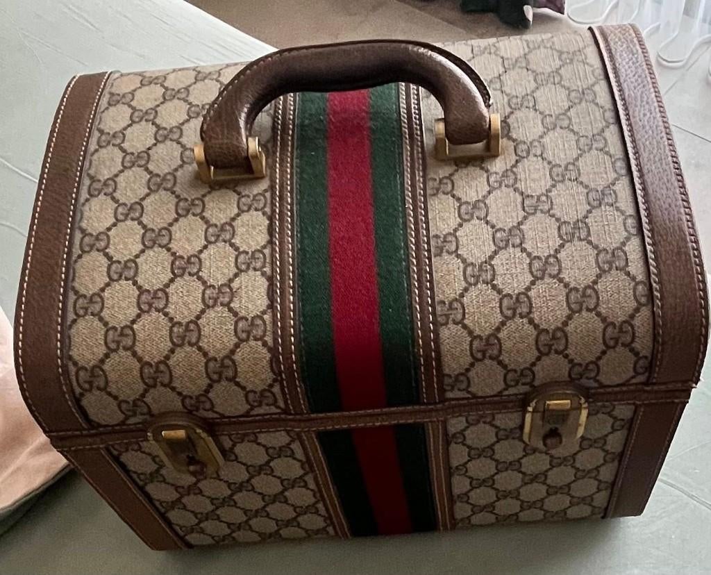 Gucci, Handtassen en Accessoires, Tassen | Damestassen, Ophalen of Verzenden, Gebruikt, Beige, Overige typen