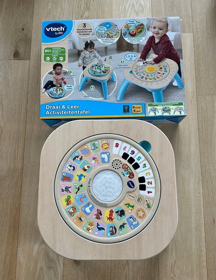 Vtech. Draai en leer activiteitentafel, Ophalen, Zo goed als nieuw