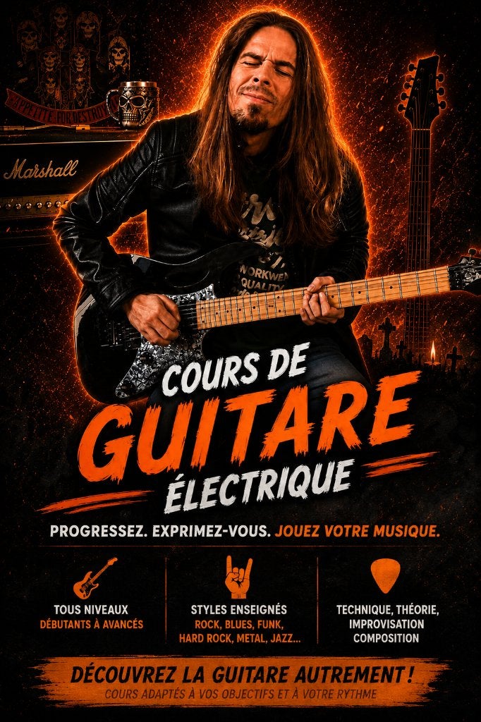 Cours de guitare électrique ( 1er cours offert !!! ), Musique & Instruments, Instruments à corde | Guitares | Électriques, Ibanez