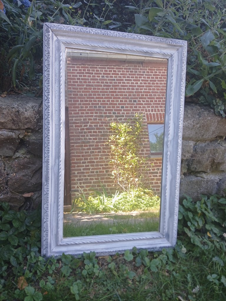 Miroir avec cadre ancien patiné, Enlèvement