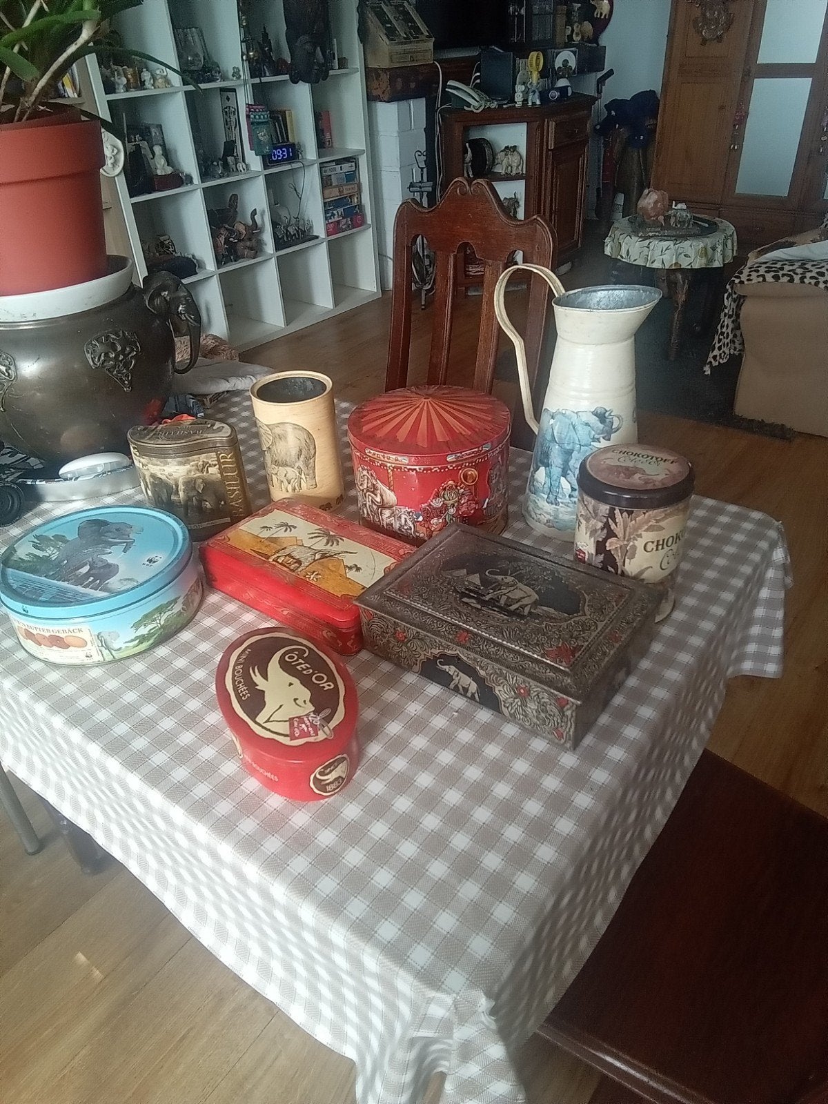 lot boite publicitaire, Maison & Meubles, Accessoires pour la Maison | Plateaux, Enlèvement, Utilisé, Métal