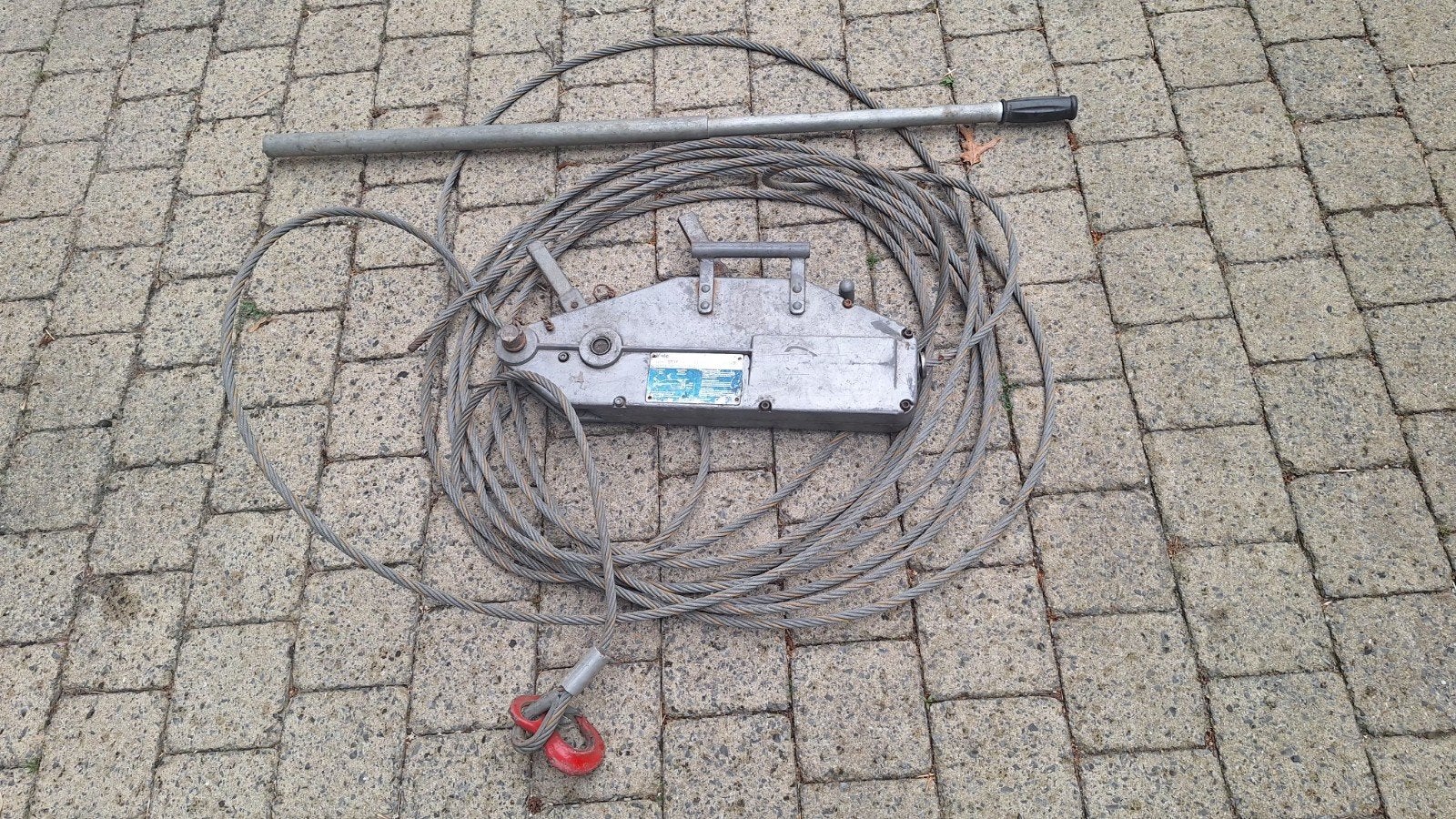 Yale tirfor 1600kg, Ophalen
