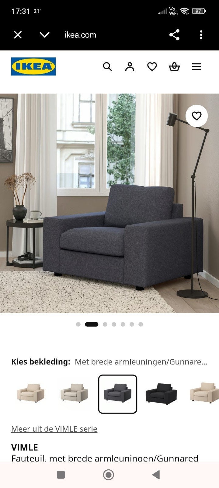 fauteuil., Ophalen, Gebruikt, Eenpersoons, Blauw