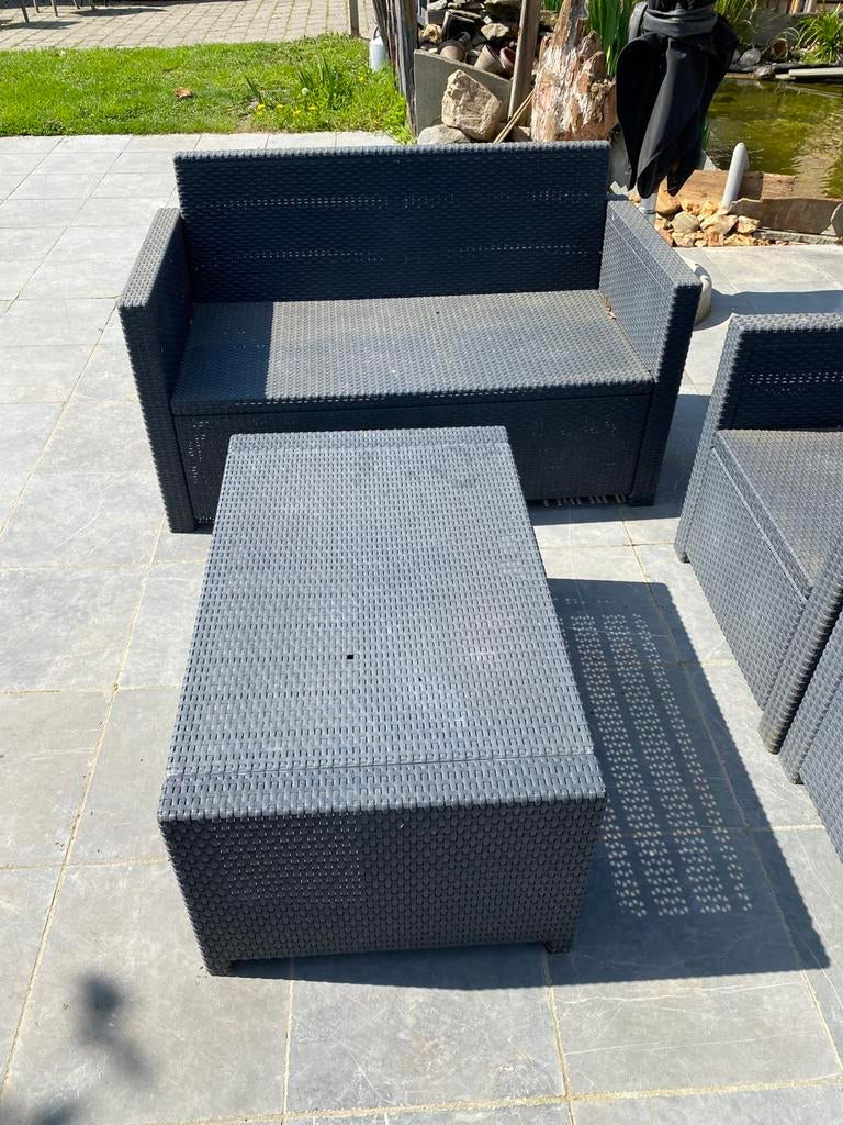Tuinmeubel set, Ophalen, 4 zitplaatsen, Kunststof, Gebruikt