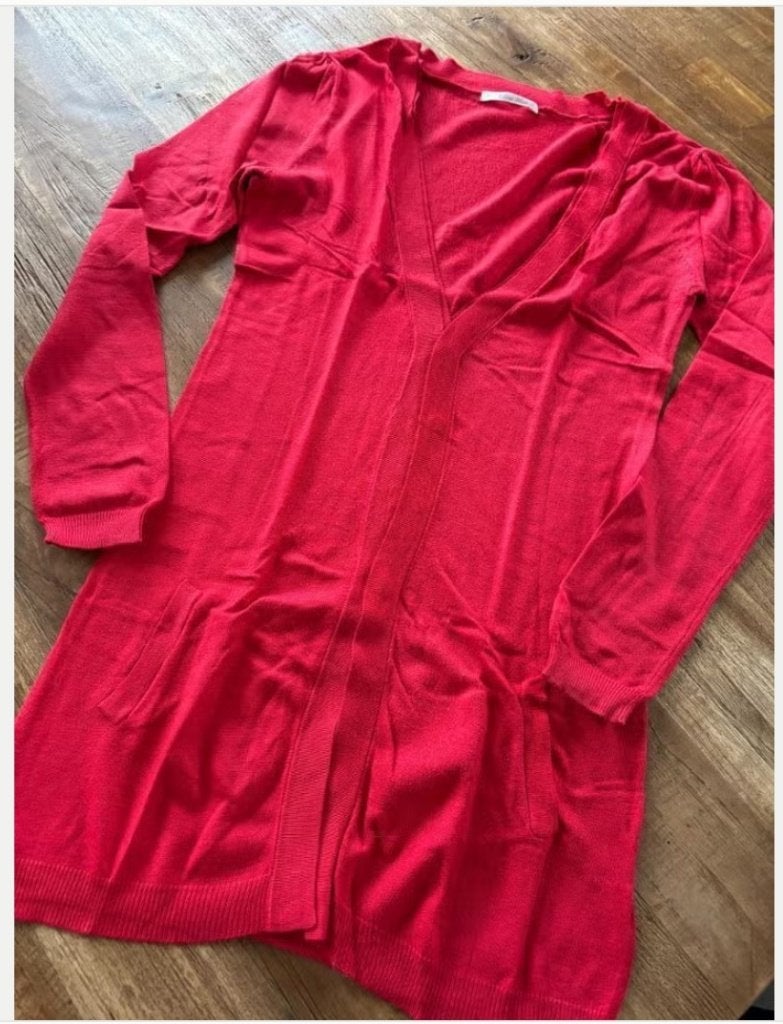 Vest vintage maat 36, Kleding | Dames, Truien en Vesten, Ophalen of Verzenden, Zo goed als nieuw, Maat 36 (S), Rood