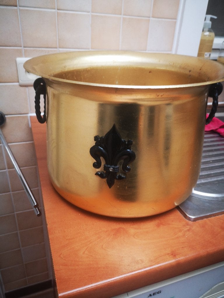 Koperen pot 23 cm hoog, Antiek en Kunst, Antiek | Brons en Koper, Ophalen