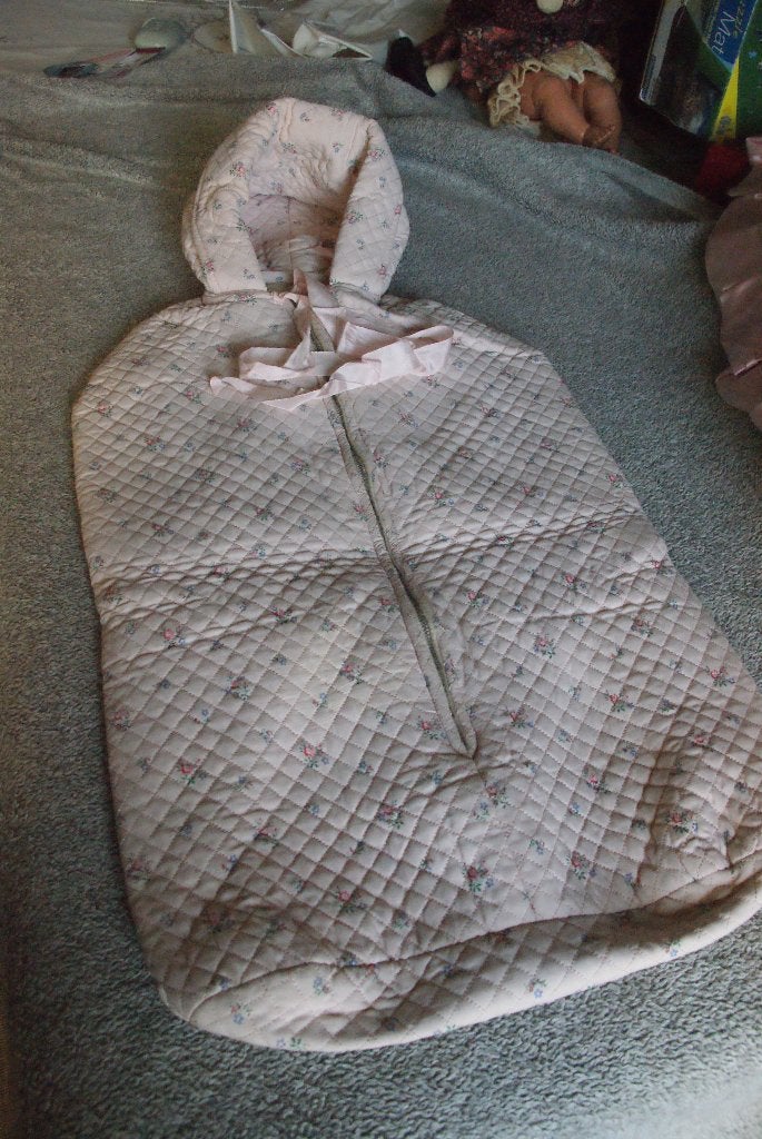 vintage slaapzak baby, Gebruikt, 55 cm, Roze, Slaapzak