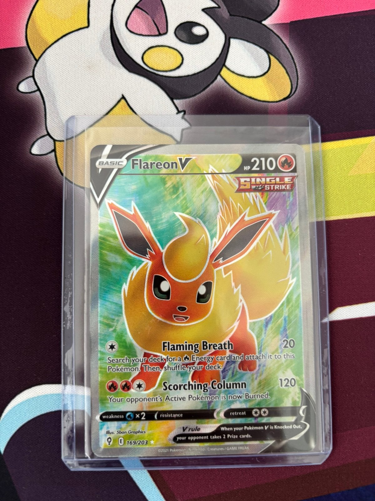 Carte Pokémon - Flareon v - EVS, Enlèvement, Neuf, Cartes en vrac, Foil