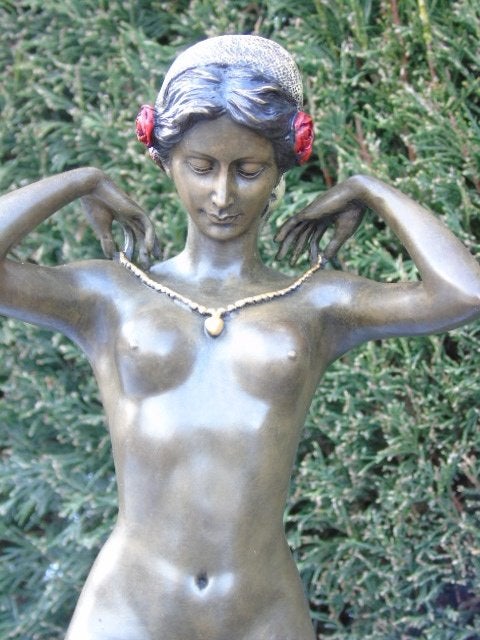 femme nue a genoux en bronze signé , PONSARD, Enlèvement ou Envoi, Bronze