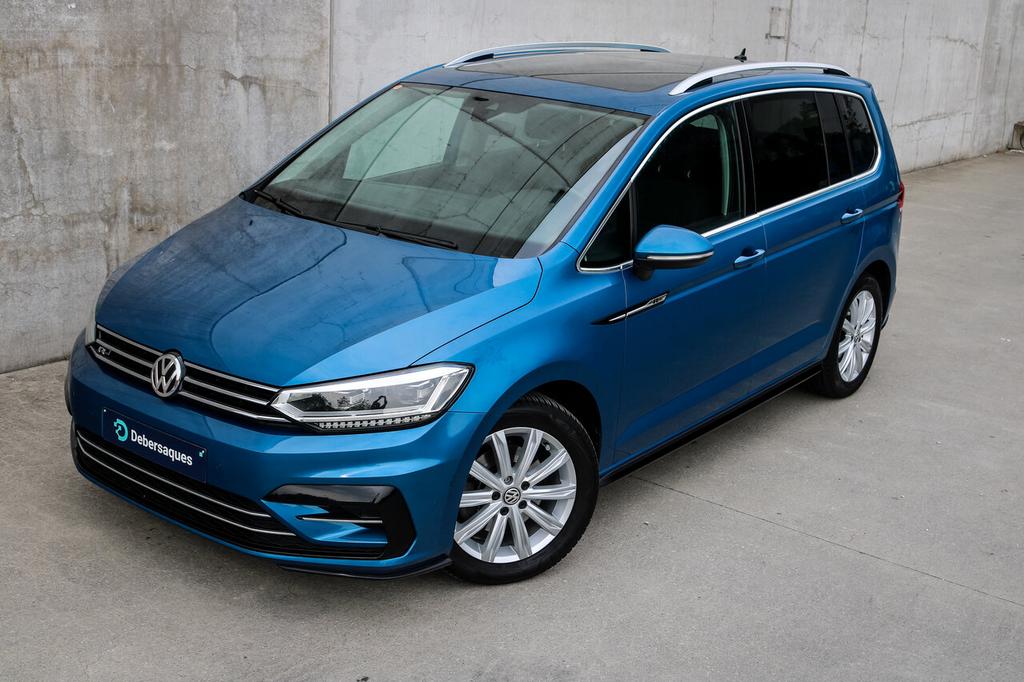 Volkswagen Touran 1.5 TSI DSG R-LINE 7-ZIT APP ZETELVERW PS, Auto's, 4 cilinders, Bedrijf, 111 kW, 150 pk