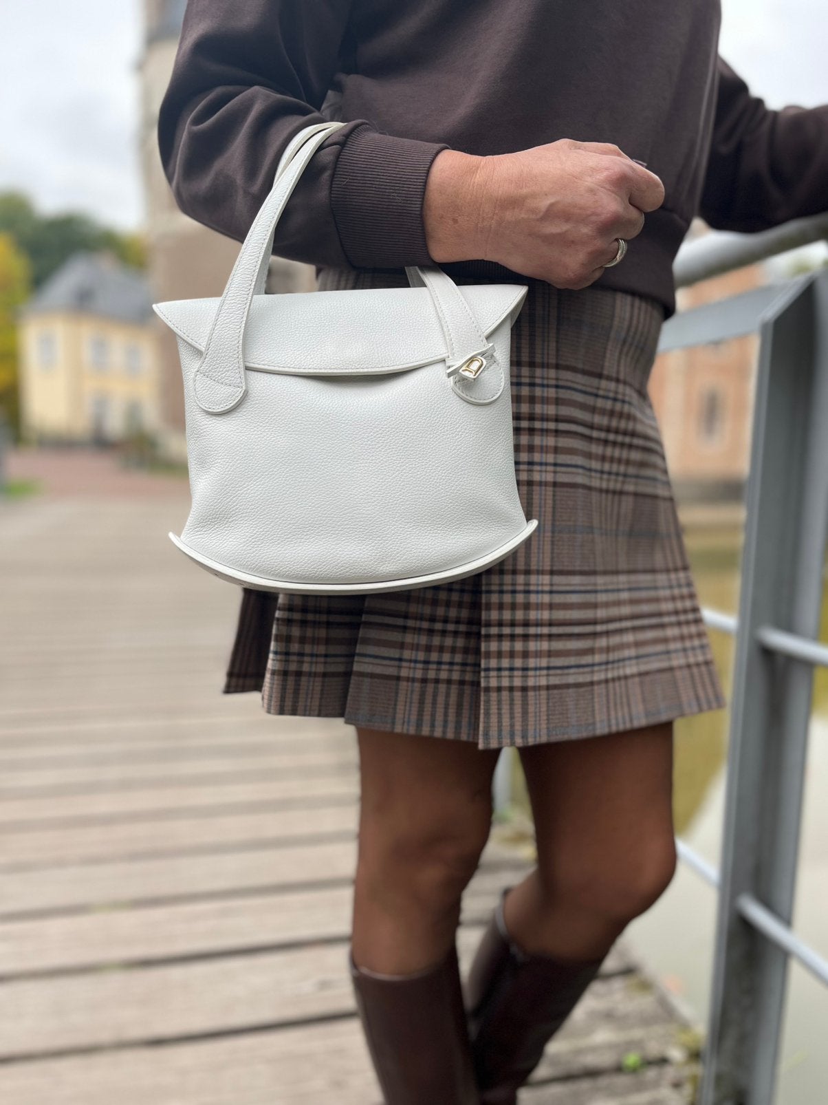 Prachtige Vintage Delvaux Songé Trotteur met certificaat, Enlèvement, Comme neuf, Sac à main
