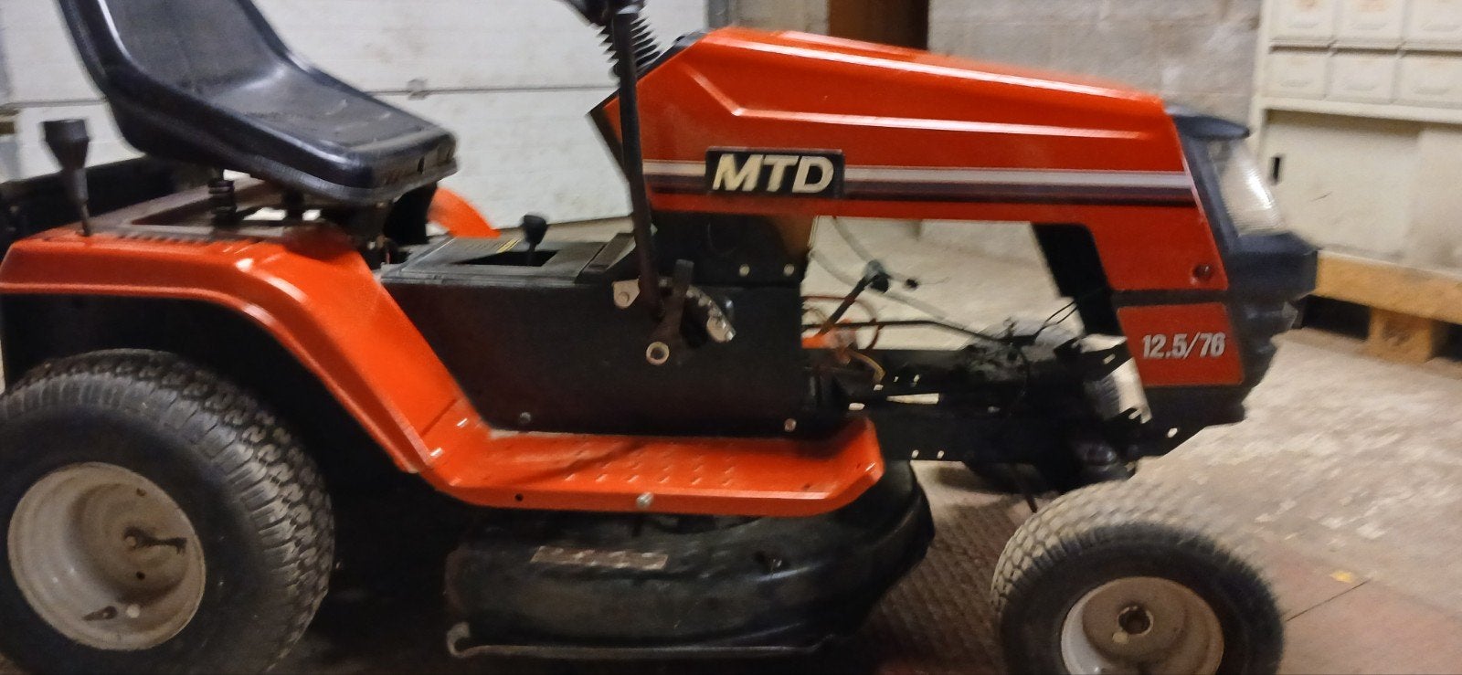 tracteur tondeuse mtd, Enlèvement