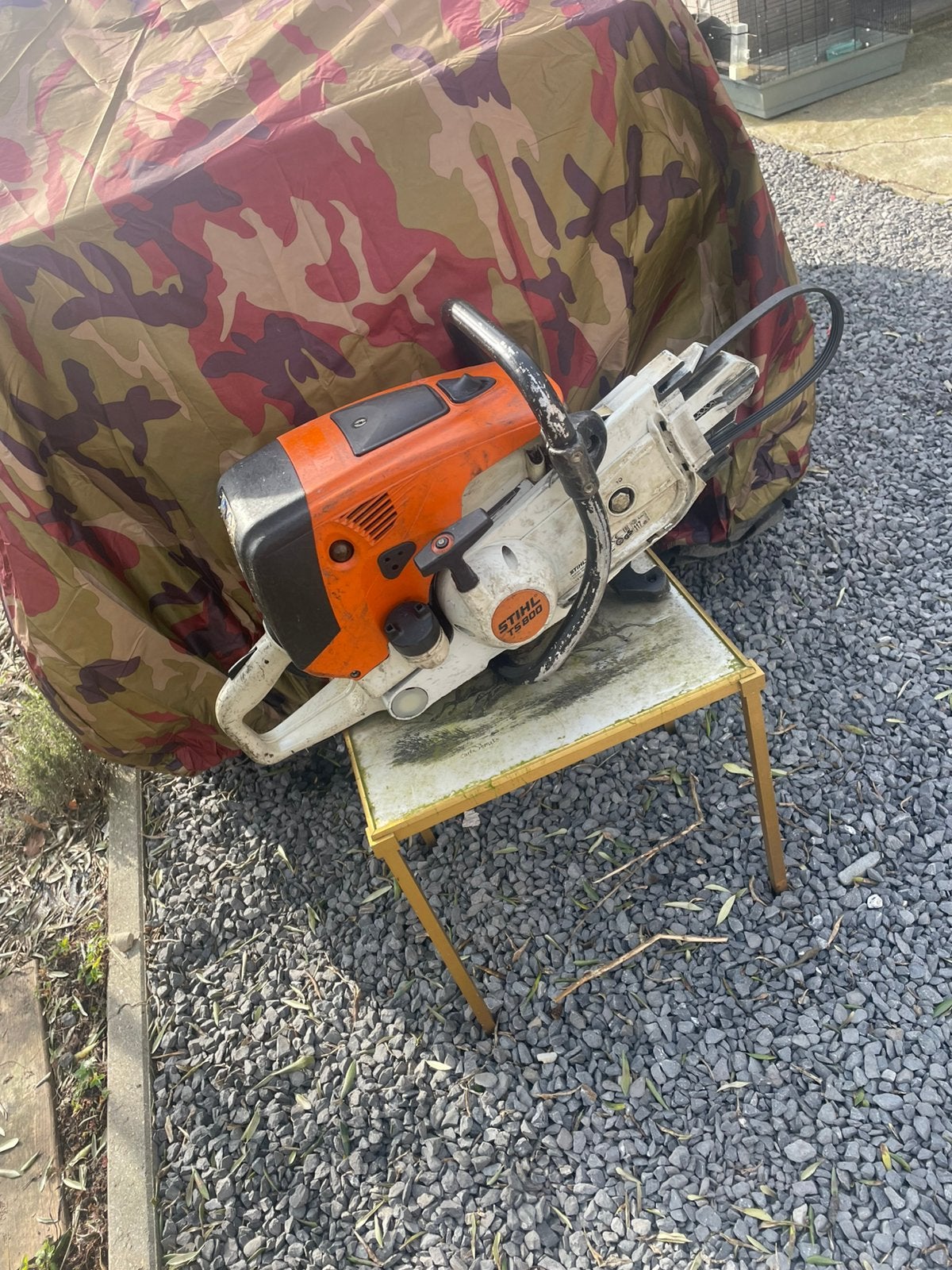 Stihl TS 800, Doe-het-zelf en Bouw, Gereedschap | Zaagmachines, Ophalen of Verzenden, Zo goed als nieuw