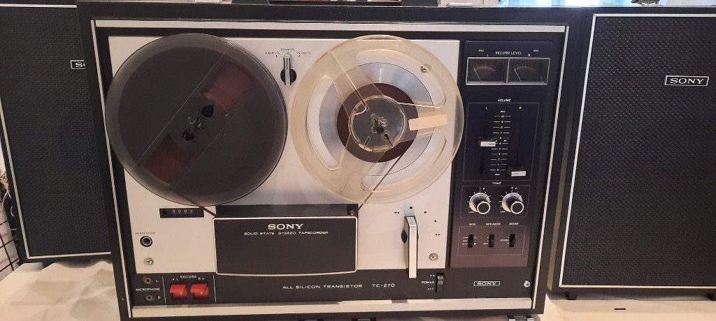 Magnétophone à bandes - Vintage - Sony - TC-270, Enlèvement, Magnétophone