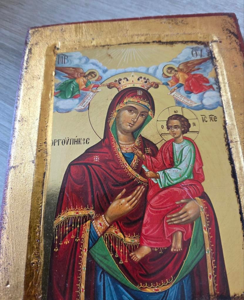 Icône Vierge Marie, Antiquités & Art, Antiquités | Objets religieux, Enlèvement