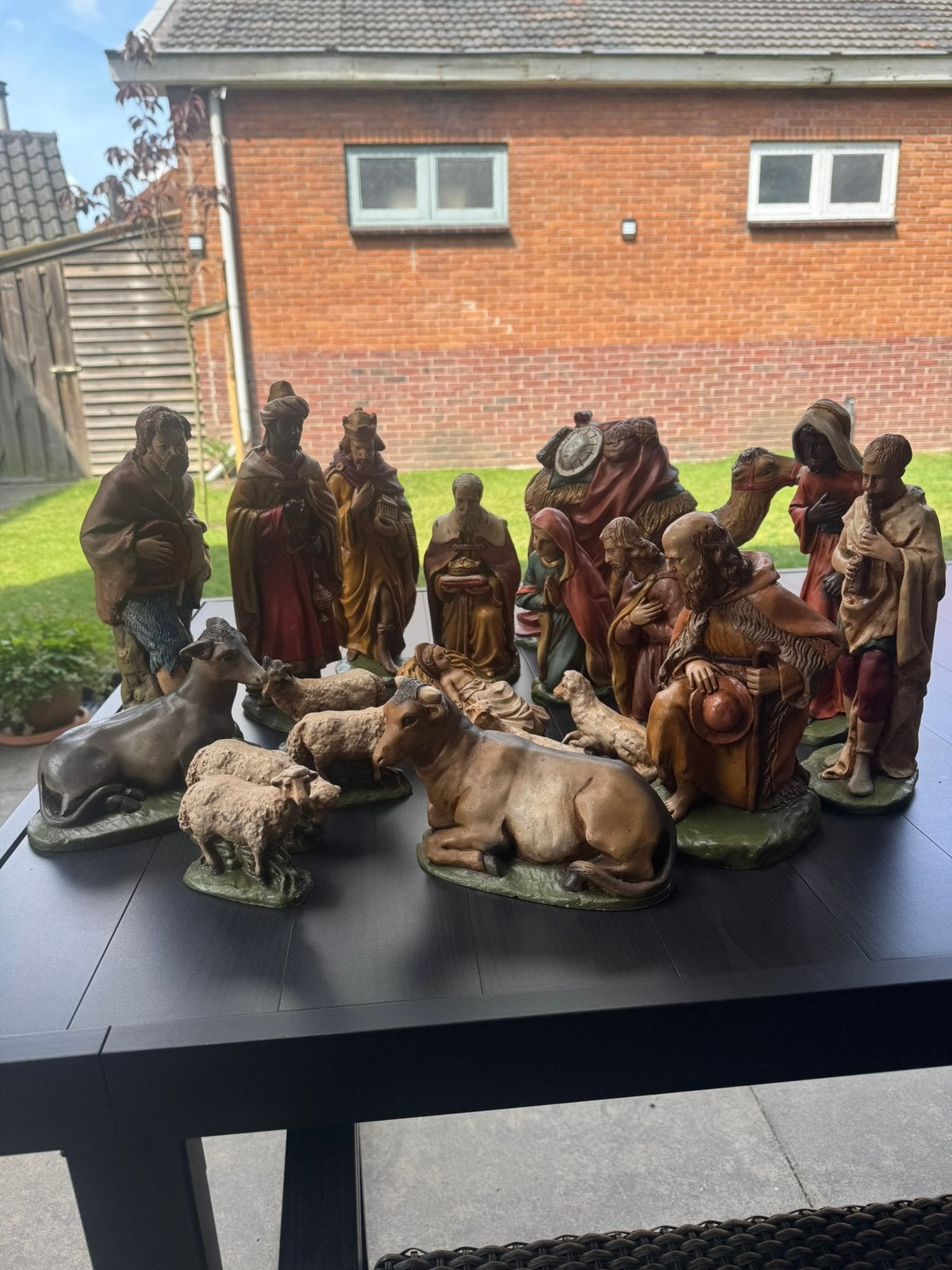 Vintage beelden voor Kerststal 21 stuks, Enlèvement, Comme neuf