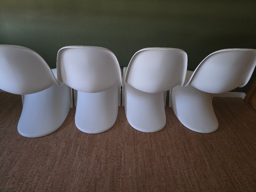Vitra panton chair, Huis en Inrichting, Ophalen, Gebruikt, Kunststof, Vier