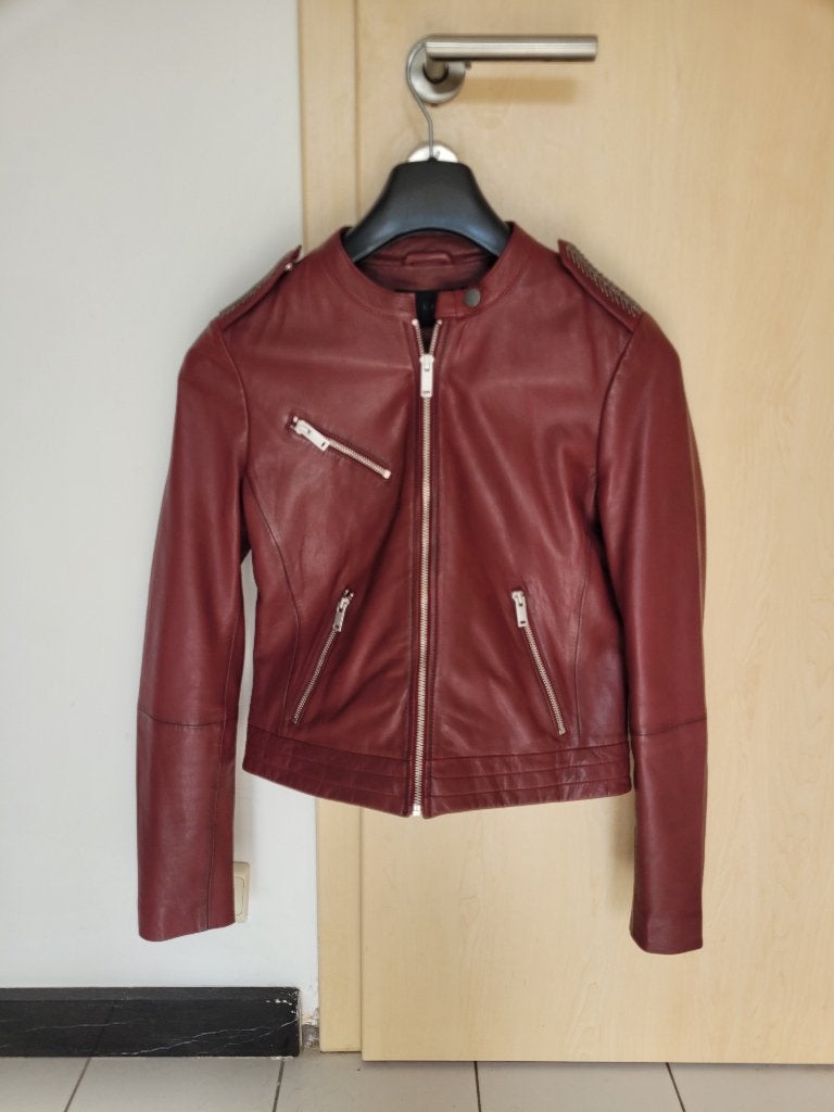 Veste cuir Ikks taille S, Vêtements | Femmes, Rouge, IKKS, Taille 36 (S), Comme neuf
