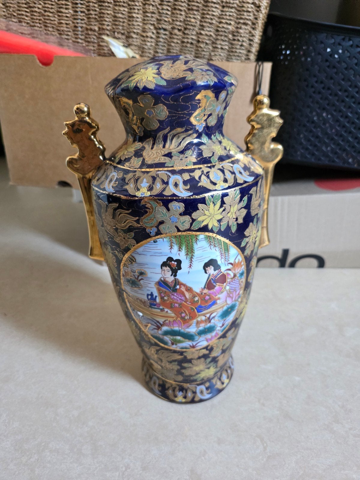 Japanse lampvoet, zeer mooi vintage verzamelstuk, Ophalen