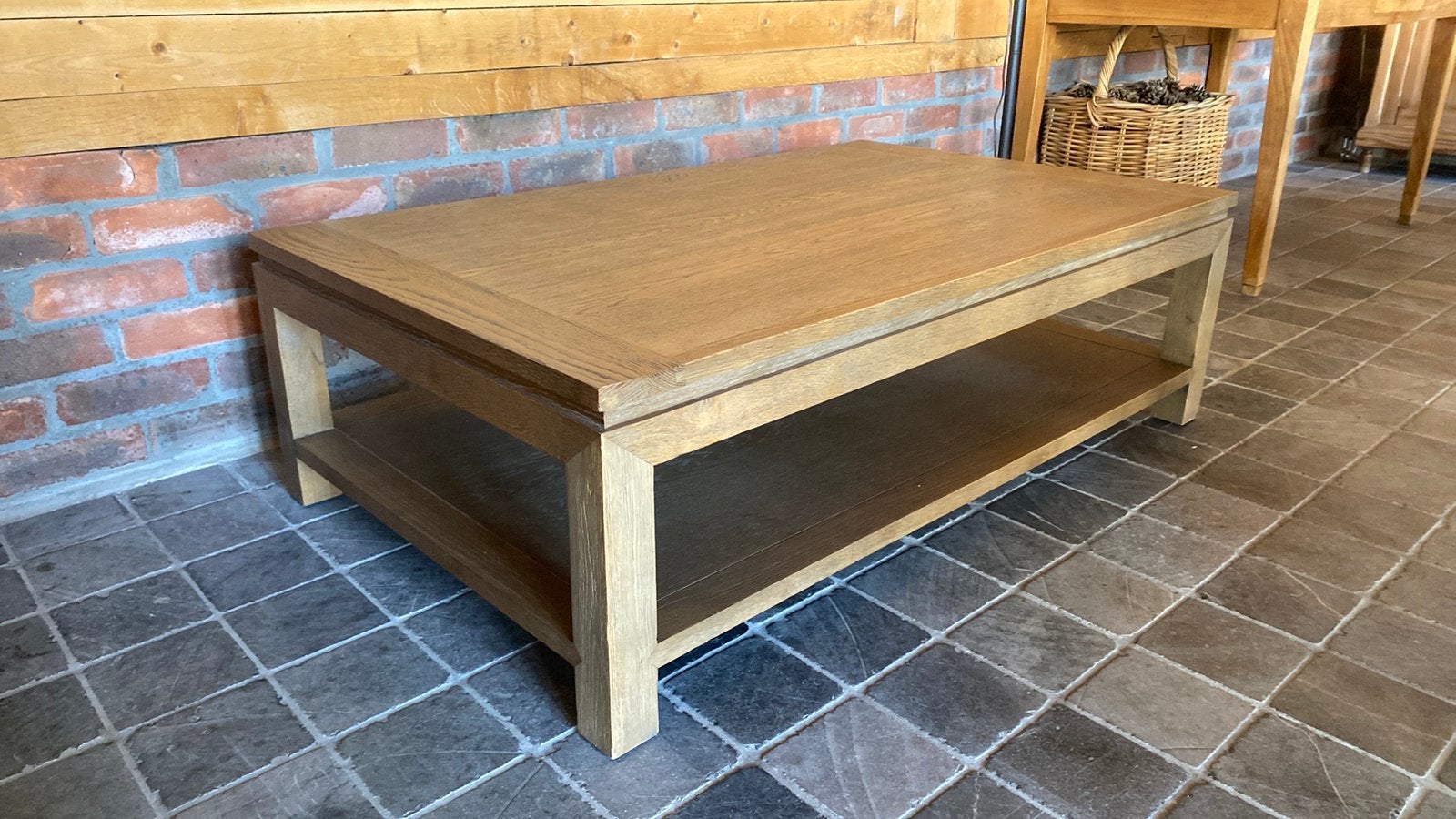 Salontafel met 2 niveaus 80 x 130 cm, 100 à 150 cm, Enlèvement, Utilisé, 50 à 100 cm