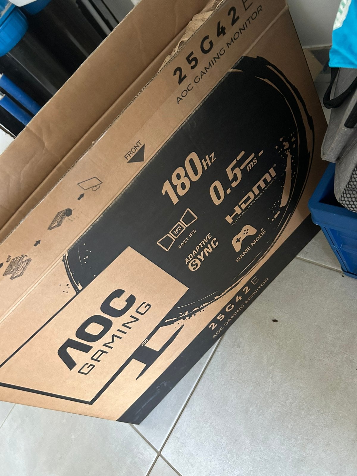 aoc 180hz 0.5ms gamingmonitor, Computers en Software, Kantelbaar, Full HD, Minder dan 1 ms, Zo goed als nieuw