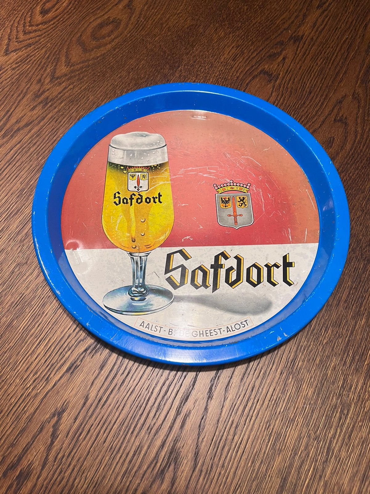 Blikken plateau Safdort, Ophalen, Zo goed als nieuw