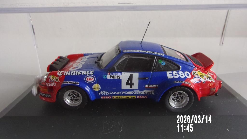 PORSCHE 911 FREQUELIN M-C 82.IXO 1/43 COMME NEUVE, Ophalen of Verzenden, Zo goed als nieuw, Auto, Overige merken