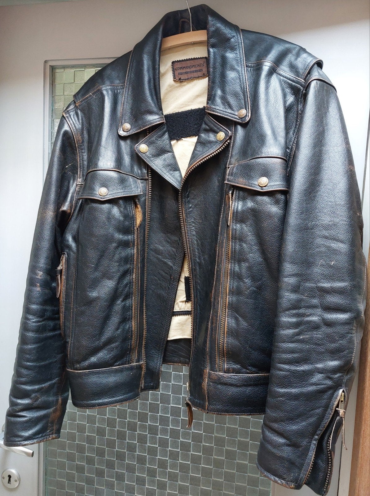 Commandments Collection leren motorjas XL, Ophalen, Commandments Collection