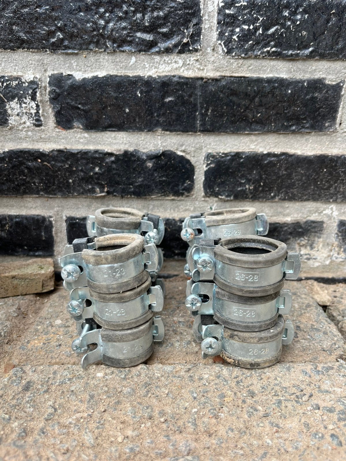 Buisklemmen met rubberen inleg, Ophalen of Verzenden, Zo goed als nieuw, Minder dan 50 mm, Overige typen
