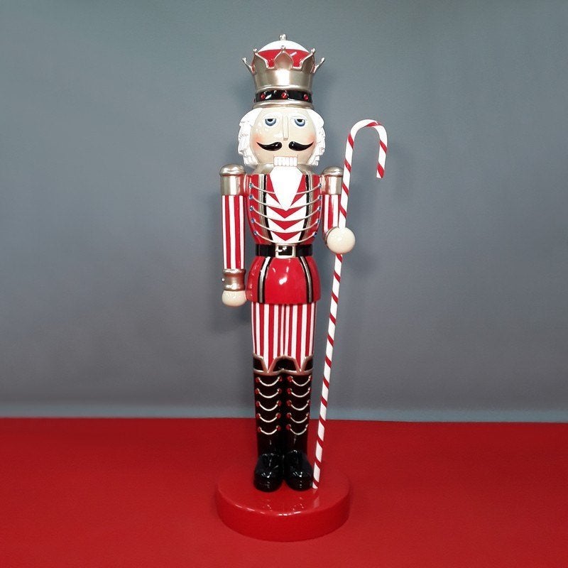 Nutcracker King 6.5ft – Notenkraker Hoogte 200 cm Red