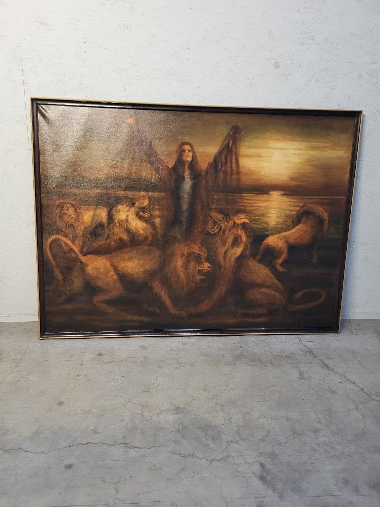 schilderij leeuwen XXL, Ophalen
