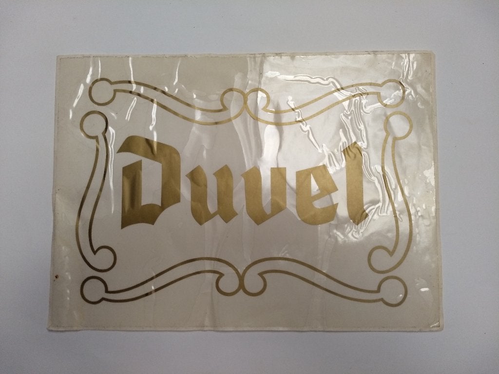 Duvel sticker (3) - groot formaat, Enlèvement ou Envoi, Neuf, Panneau, Plaque ou Plaquette publicitaire, Duvel