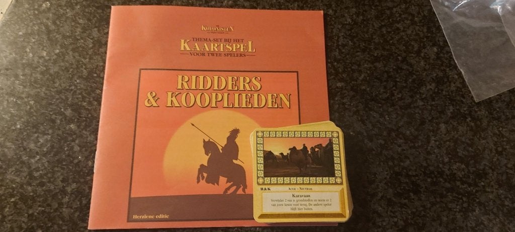 kaartspel zgan Catan Ridders en Kooplieden v 999 games, Een of twee spelers, Ophalen of Verzenden, Zo goed als nieuw, 999 games