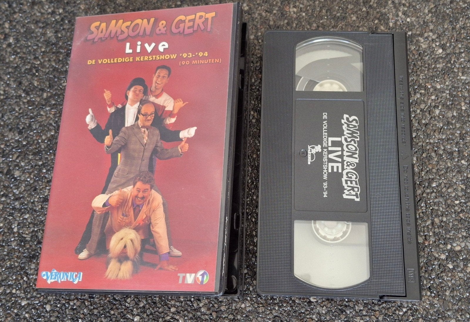 VHS videoband Samson en Gert Kerstshow 1993, Alle leeftijden, Ophalen of Verzenden, Zo goed als nieuw, Nederlandstalig