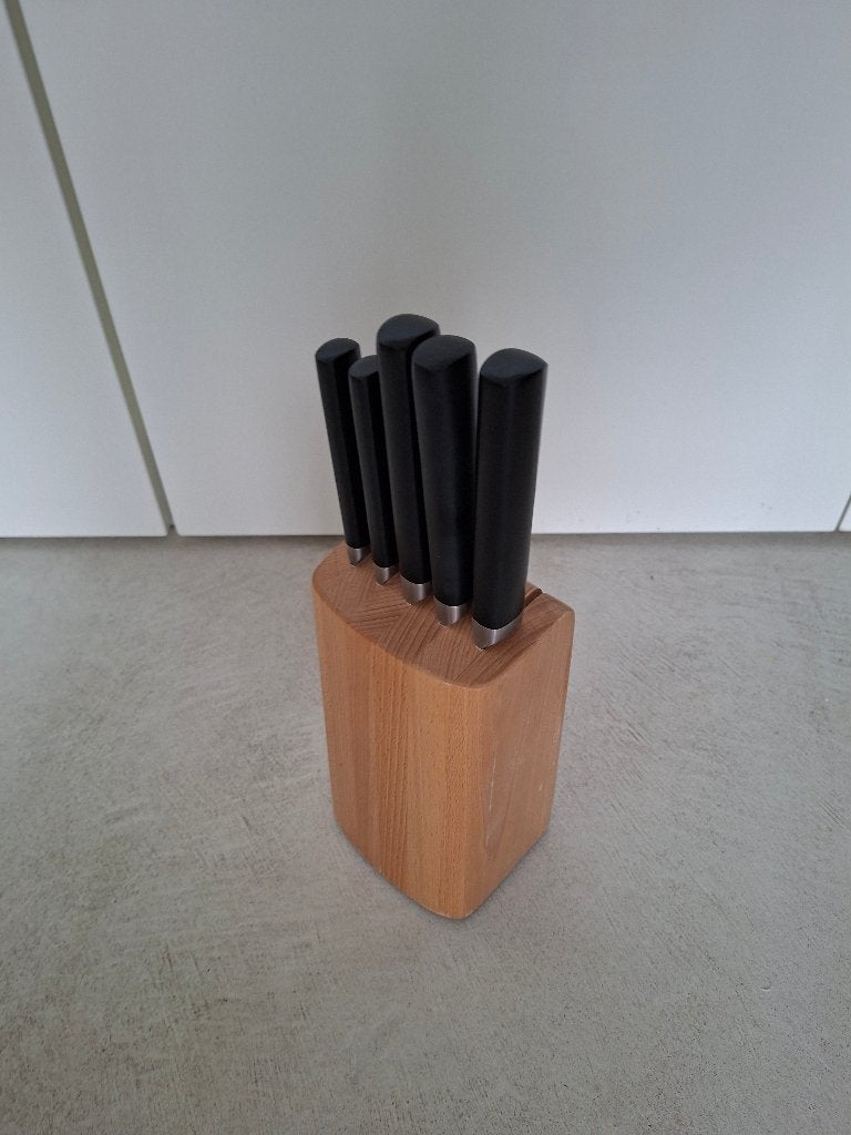 Messenblok Brabantia, Huis en Inrichting, Keuken | Bestek, Los bestek, Zo goed als nieuw, Messenset, Ophalen