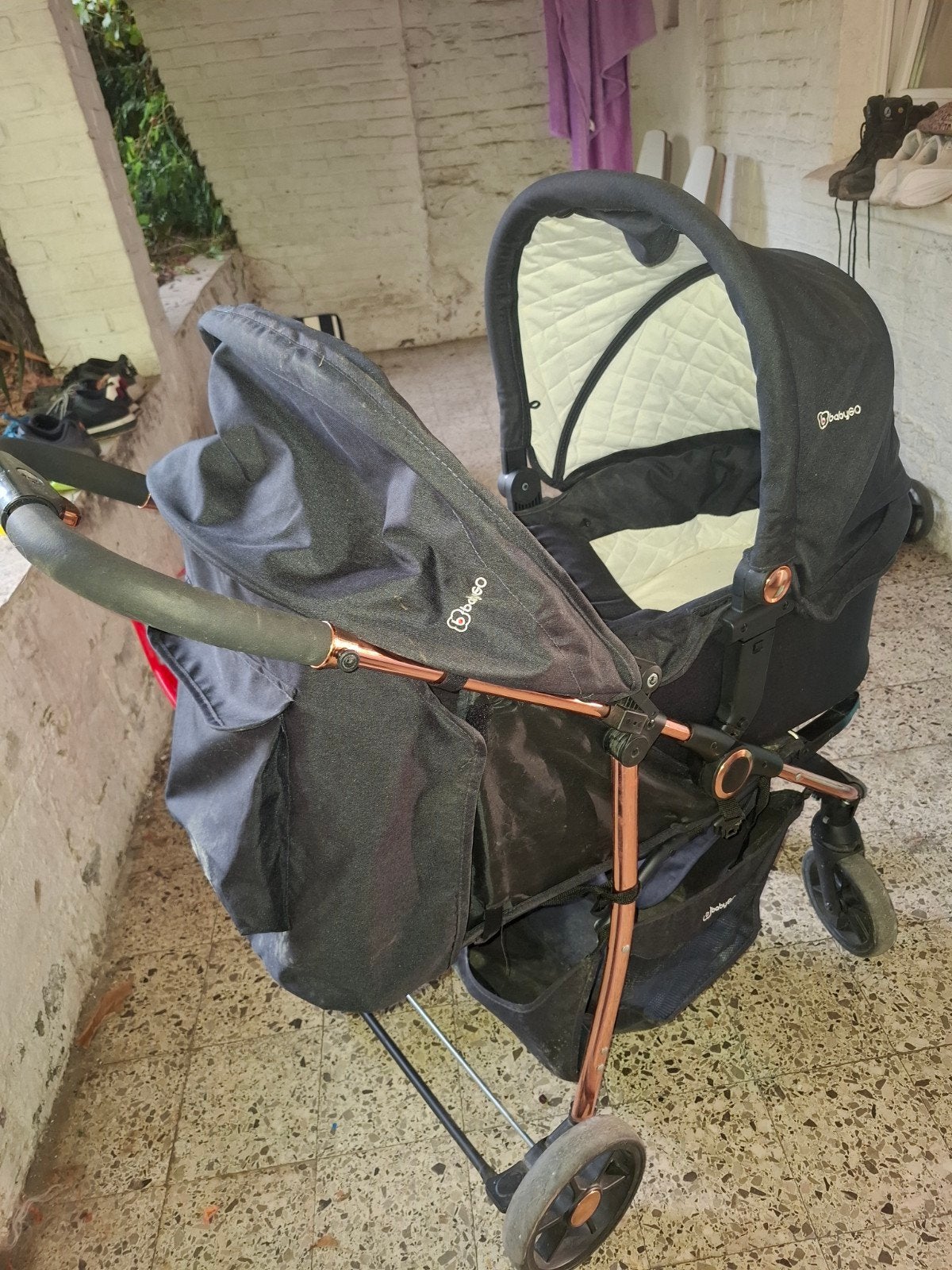Poussette 3 en 1 babygo, Autres marques, Avec nacelle, Enlèvement, Utilisé